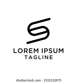 initial letter logo S logo template