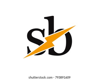 Initial letter logo sa lowercase thunder vector design