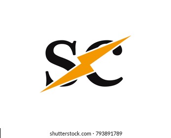 Initial letter logo sa lowercase thunder vector design