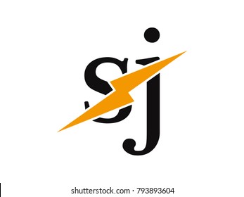 Initial letter logo sa lowercase thunder vector design