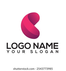 Conjunto inicial de logotipos com letras. Design de modelo de logotipo de letra mínimo