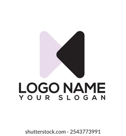 Conjunto inicial de logotipos com letras. Design de modelo de logotipo de letra mínimo