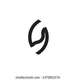 initial letter logo SG, GS, logo template - Vector 