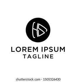 initial letter logo SH, HS, logo template 