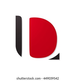 initial letter logo shape d