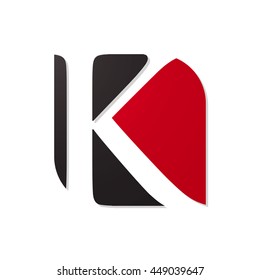 initial letter logo shape k