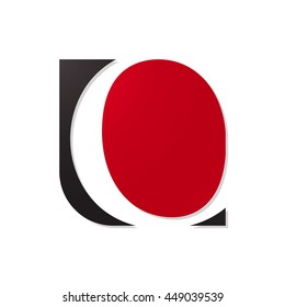 initial letter logo shape o