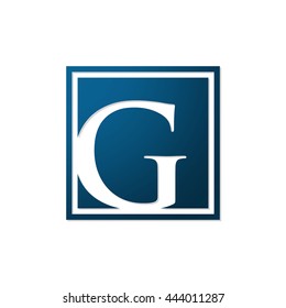 initial letter logo shape square