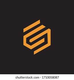 Initial letter is logo or si logo vector design templates