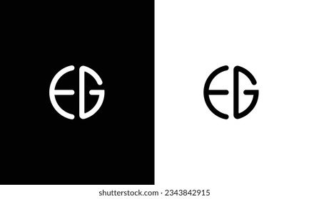 Initial Letter EG Logo - Simple Alphabet Logo