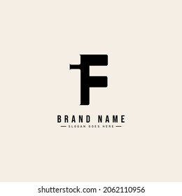 Logotipo de la carta inicial IF - Logotipo comercial sencillo