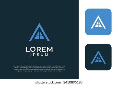 Logo de la carta inicial Icono monograma único para el negocio inmobiliario