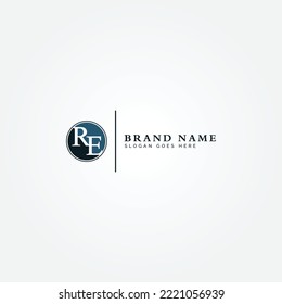 Initial Letter RE Logo - Simple Monogram Logo