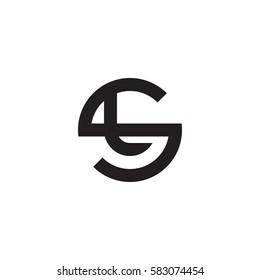 initial letter logo sl, ls, l inside s rounded lowercase black monogram