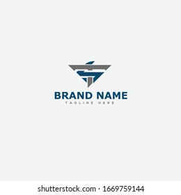 initial letter logo ST, TG logo template