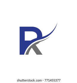 initial letter logo swoosh