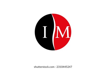 Initial IN letter Logo With Swoosh Design Graphic Vector Template for Business and Company Identity.