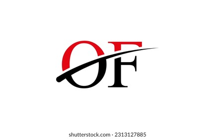 Logotipo inicial de carta con plantilla de vectores gráficos de diseño Swoosh para identidad de empresa y empresa.