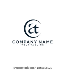 Anfangsbuchstaben Logo AT oder TA, Logo-Vorlagen-Designs