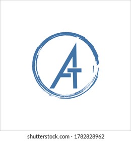 Initial letter at logo or ta logo vector templates