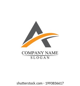 A initial letter logo template