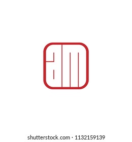 Initial Letter AM Logo Template Design