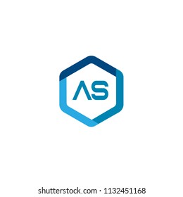 Initial Letter AS Logo Template Design