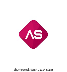 Initial Letter AS Logo Template Design