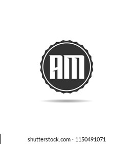 Initial Letter AM Logo Template Design