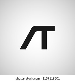 Initial Letter AT Logo Template Design