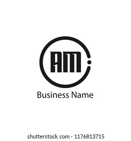 Initial Letter AM Logo Template Design