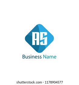 Initial Letter AS Logo Template Design