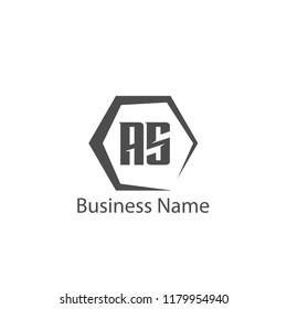 Initial Letter AS Logo Template Design