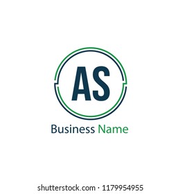Initial Letter AS Logo Template Design