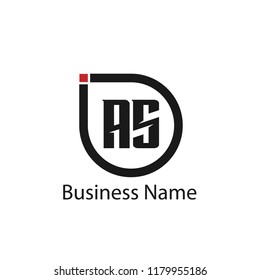 Initial Letter AS Logo Template Design
