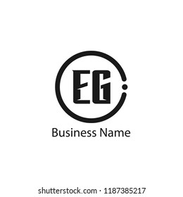 Initial Letter EG Logo Template Design