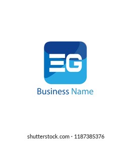 Initial Letter EG Logo Template Design