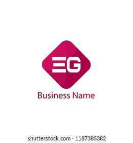 Initial Letter EG Logo Template Design