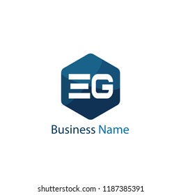 Initial Letter EG Logo Template Design