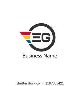 Initial Letter EG Logo Template Design