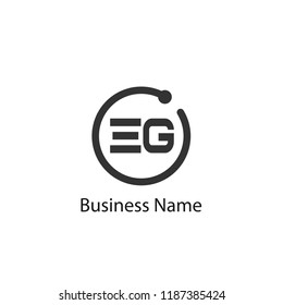 Initial Letter EG Logo Template Design