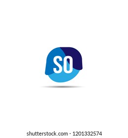 Initial Letter SO Logo Template Design