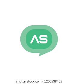 Initial Letter Logo AS Template Design