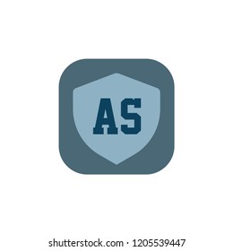 Initial Letter Logo AS Template Design