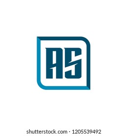 Initial Letter Logo AS Template Design