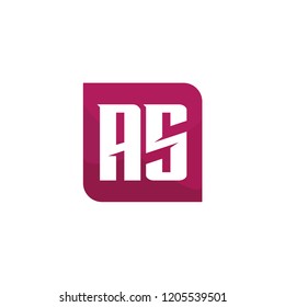 Initial Letter Logo AS Template Design