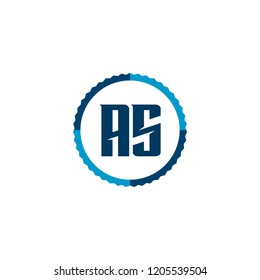 Initial Letter Logo AS Template Design