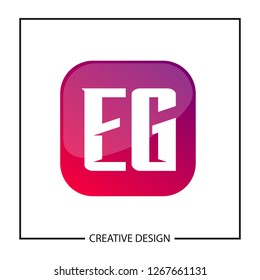 Initial Letter EG Logo Template Design