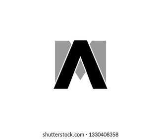Initial Letter AM Logo Template Design