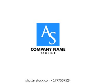 Initial Letter AS Logo Template Design